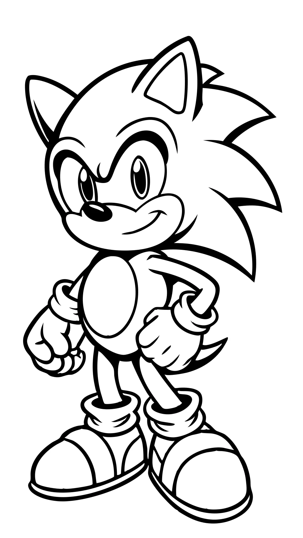 sonic the hedgehog free printable coloring pages